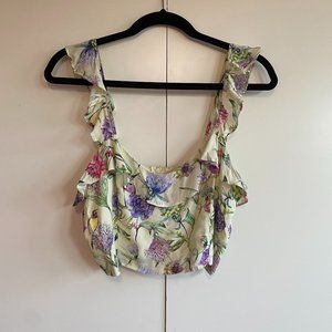 H&M Crop Top with Ruffled Straps